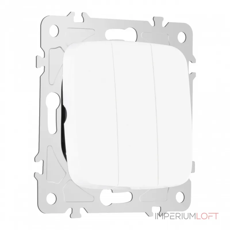 Выключатель трёхклавишный, 10AX 250V 205.30-3.white от ImperiumLoft Выключатель трёхклавишный, 10AX 250V 205.30-3.white от ImperiumLoft