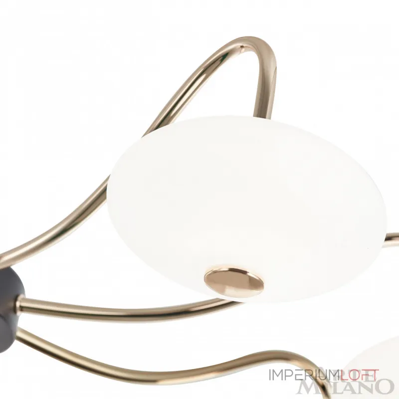 Люстра на штанге Arte Milano Neapolis-73908 273908/8 BK/GD Люстра на штанге Arte Milano Neapolis-73908 273908/8 BK/GD