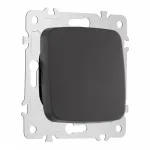 Выключатель одноклавишный проходной (на 2 направления), 10AX 250V 205.32-1.black от ImperiumLoft