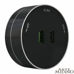 Трековая розетка, 2.1A 250V 380011TS/USBx2 Black от ImperiumLoft