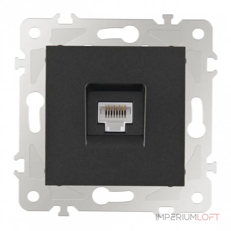 Розетка интернет RJ45 203.45-1.black от ImperiumLoft Розетка интернет RJ45 203.45-1.black от ImperiumLoft