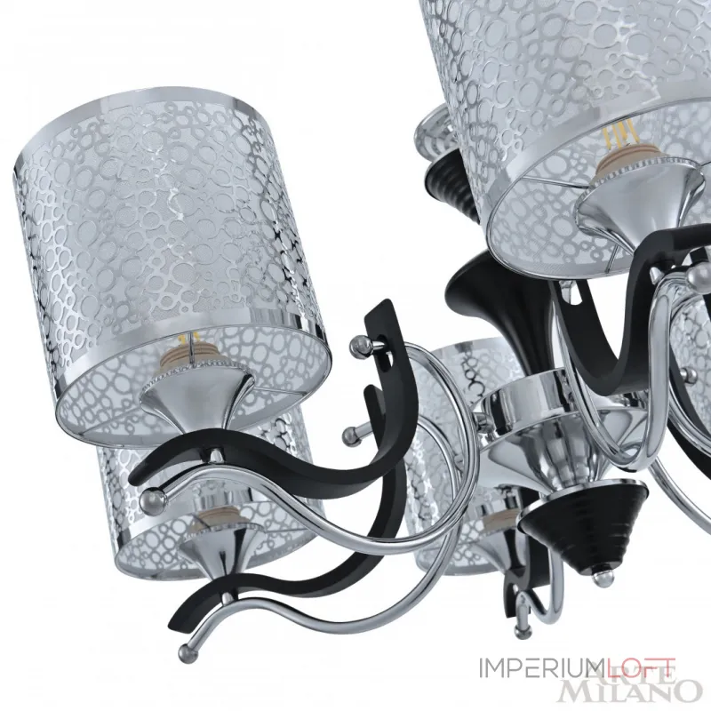 Подвесная люстра Arte Milano Florentia-6787 306787/6 Bk/Ni Подвесная люстра Arte Milano Florentia-6787 306787/6 Bk/Ni