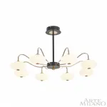 Люстра на штанге Arte Milano Neapolis-73908 273908/8 BK/GD