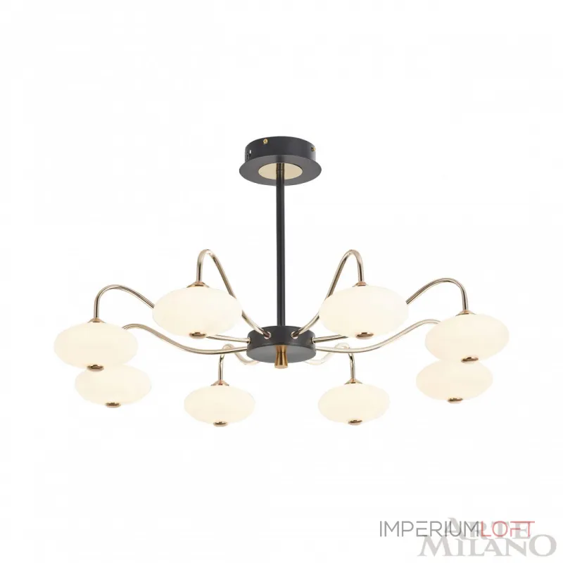Люстра на штанге Arte Milano Neapolis-73908 273908/8 BK/GD Люстра на штанге Arte Milano Neapolis-73908 273908/8 BK/GD
