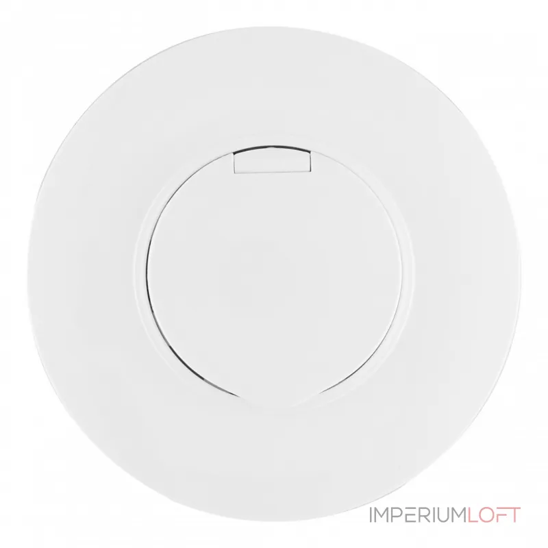 Розетка круглая с заземлением и шторками Arte Milano SET08-1-41-1 white от ImperiumLoft