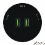 Трековая розетка, 2.1A 250V 380011TS/USBx2 Black от ImperiumLoft