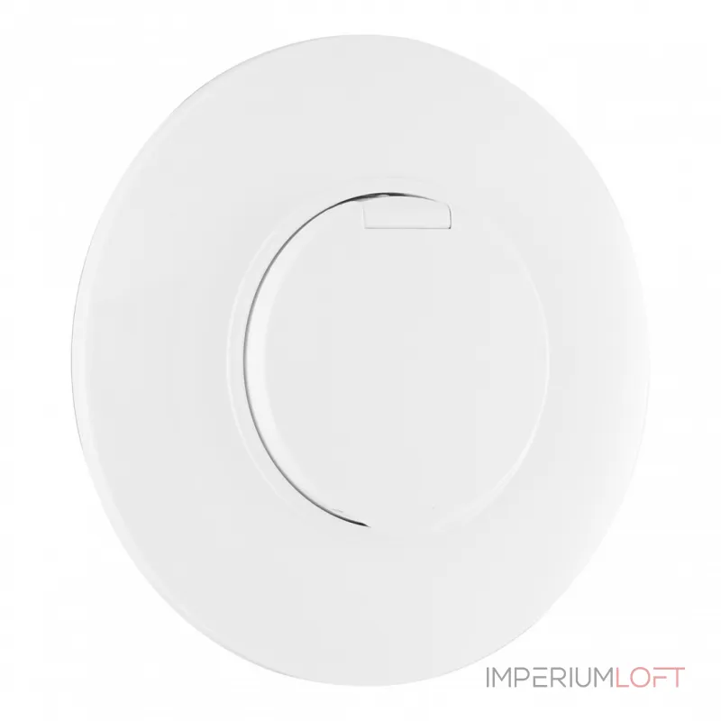 Розетка круглая с заземлением и шторками Arte Milano SET08-1-41-1 white от ImperiumLoft