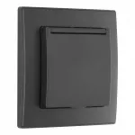 Комплект розетки с заземлением и шторками Arte Milano SET06-1-41-1 black от ImperiumLoft