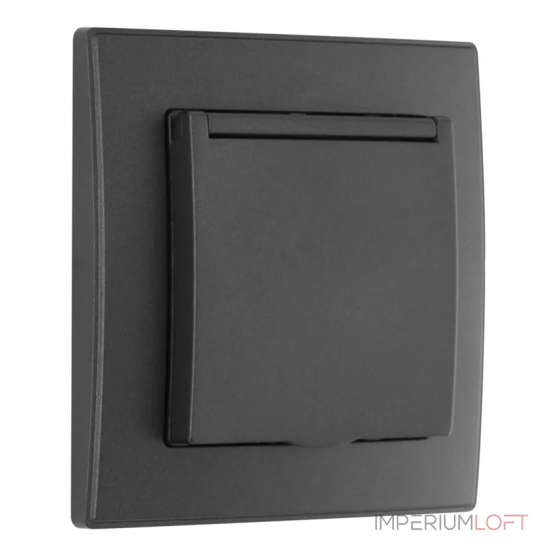 Комплект розетки с заземлением и шторками Arte Milano SET06-1-41-1 black от ImperiumLoft Комплект розетки с заземлением и шторками Arte Milano SET06-1-41-1 black от ImperiumLoft