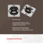 Розетка TV 206.43-1.shampan от ImperiumLoft