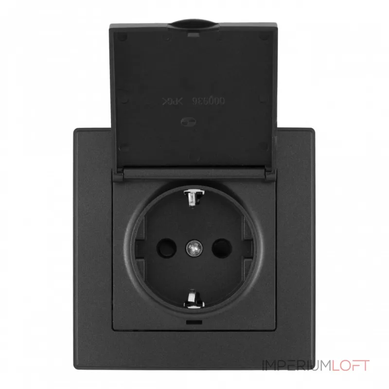 Комплект розетки с заземлением и шторками Arte Milano SET06-1-41-1 black от ImperiumLoft Комплект розетки с заземлением и шторками Arte Milano SET06-1-41-1 black от ImperiumLoft