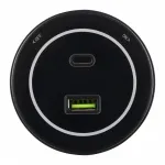 Трековая розетка, 3.1A 250V 399732TS/USB-Type-C Black от ImperiumLoft