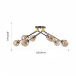 Потолочная люстра Arte Milano AMALFI 252588/8 Br