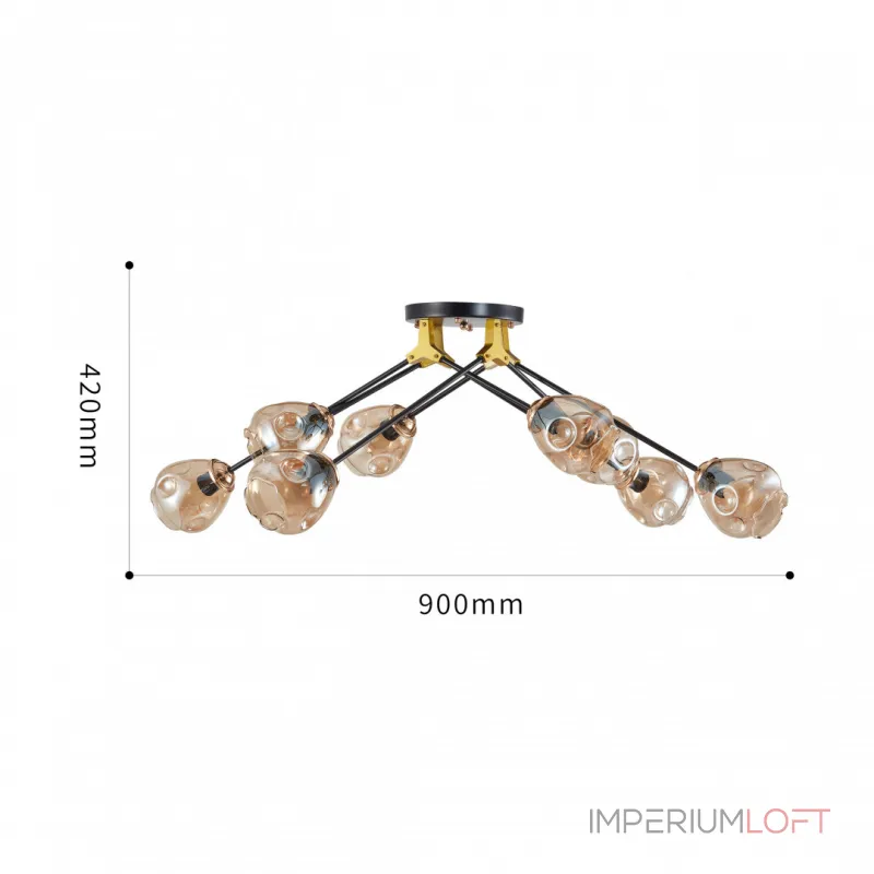 Потолочная люстра Arte Milano AMALFI 252588/8 Br