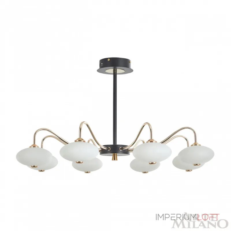 Люстра на штанге Arte Milano Neapolis-73908 273908/8 BK/GD Люстра на штанге Arte Milano Neapolis-73908 273908/8 BK/GD