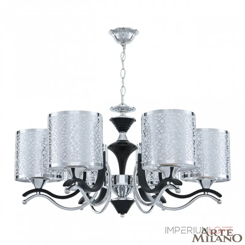 Подвесная люстра Arte Milano Florentia-6787 306787/6 Bk/Ni Подвесная люстра Arte Milano Florentia-6787 306787/6 Bk/Ni