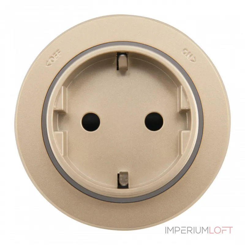 Трековая розетка, 16A 250V 397951TS/ES Gold от ImperiumLoft Трековая розетка, 16A 250V 397951TS/ES Gold от ImperiumLoft