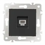 Розетка телефонная RJ11 203.51-1.black от ImperiumLoft
