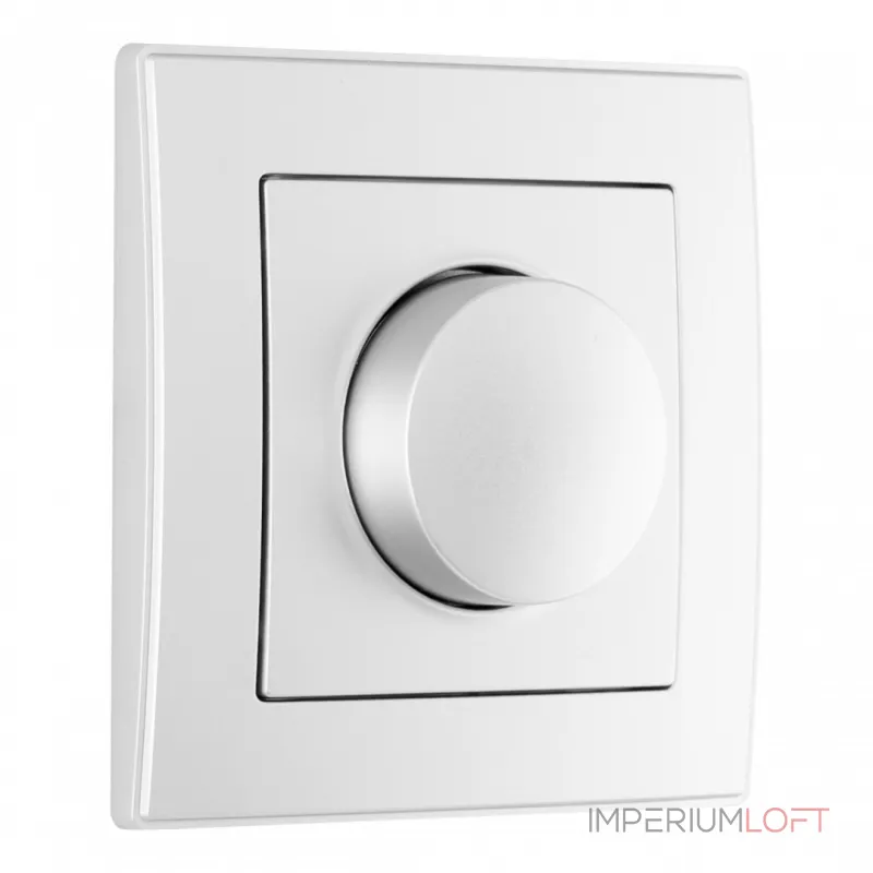 Комплект - диммер 500W с рамкой однопостовой Arte Milano SET06-1-48-1 silver от ImperiumLoft