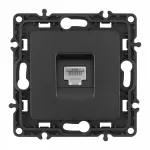 Розетка телефонная, RJ11 217.51-1.black от ImperiumLoft