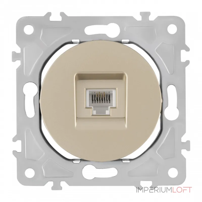 Розетка телефонная, RJ11 202.51-1.shampan от ImperiumLoft Розетка телефонная, RJ11 202.51-1.shampan от ImperiumLoft