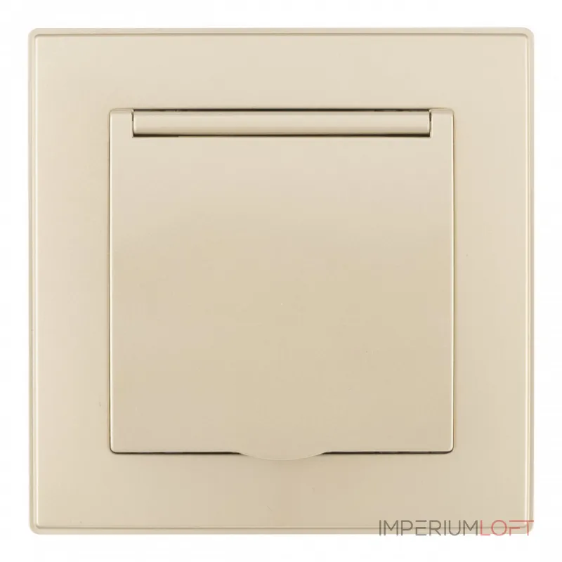 Комплект розетки с заземлением и шторками Arte Milano SET06-1-41-1 shampan от ImperiumLoft Комплект розетки с заземлением и шторками Arte Milano SET06-1-41-1 shampan от ImperiumLoft