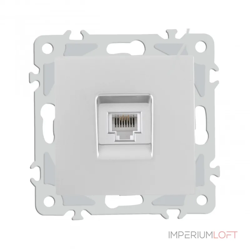 Розетка телефонная, RJ11 206.51-1.silver от ImperiumLoft Розетка телефонная, RJ11 206.51-1.silver от ImperiumLoft