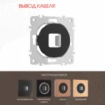 Вывод кабеля 202.49-1.black от ImperiumLoft