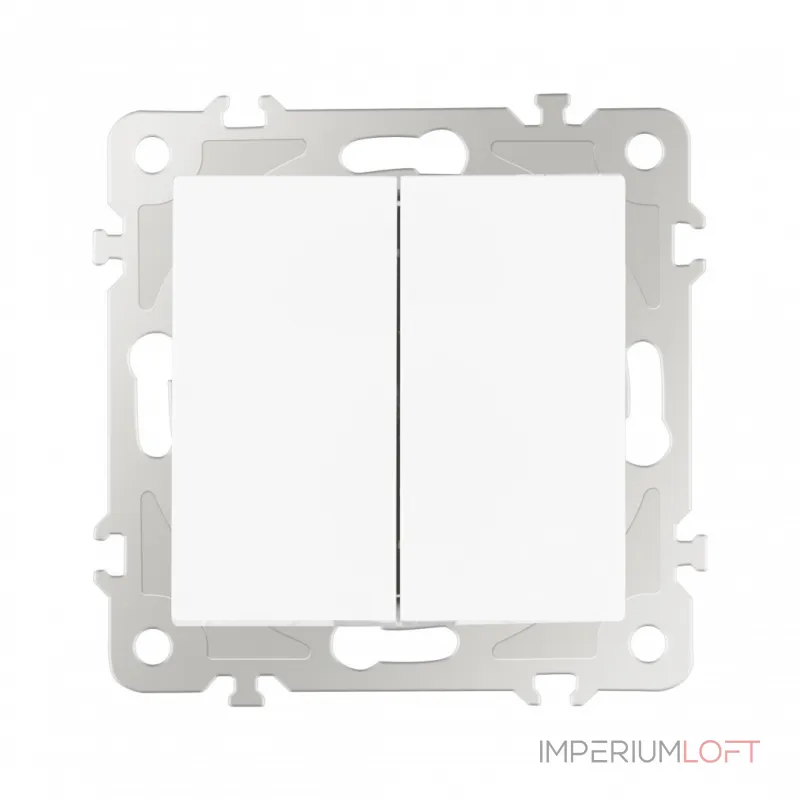 Выключатель двухклавишный, 10AX 250V 206.30-2.white от ImperiumLoft Выключатель двухклавишный, 10AX 250V 206.30-2.white от ImperiumLoft