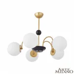 Люстра на штанге Arte Milano AM-Napoli 312066/D700/5 BS/BK