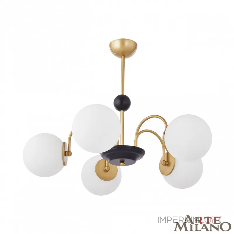 Люстра на штанге Arte Milano AM-Napoli 312066/D700/5 BS/BK