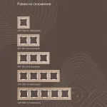 Выключатель трёхклавишный, 10AX 250V 203.30-3.shampan от ImperiumLoft