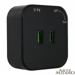 Трековая розетка, 2.1A 250V 380022TS/USBx2 Black от ImperiumLoft