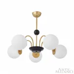 Люстра на штанге Arte Milano AM-Napoli 312066/D700/5 BS/BK