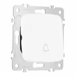 Кнопка дверного звонка, 10A 250V 205.36-1.white от ImperiumLoft