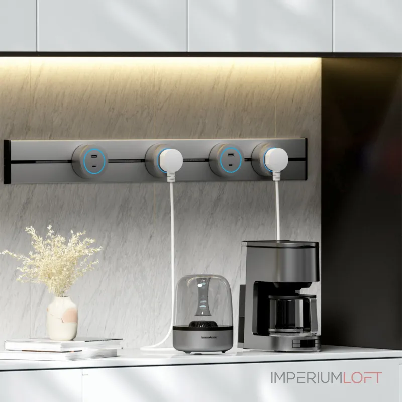 Накладной шинопровод, 32A 250V 392305TO/50 Grey от ImperiumLoft