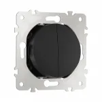 Выключатель жалюзи, 10A 250V 202.38-2.black от ImperiumLoft