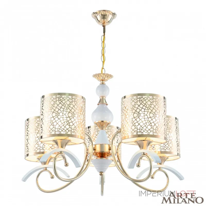 Подвесная люстра Arte Milano Florentia-9787 309787/5 Wh/Gd