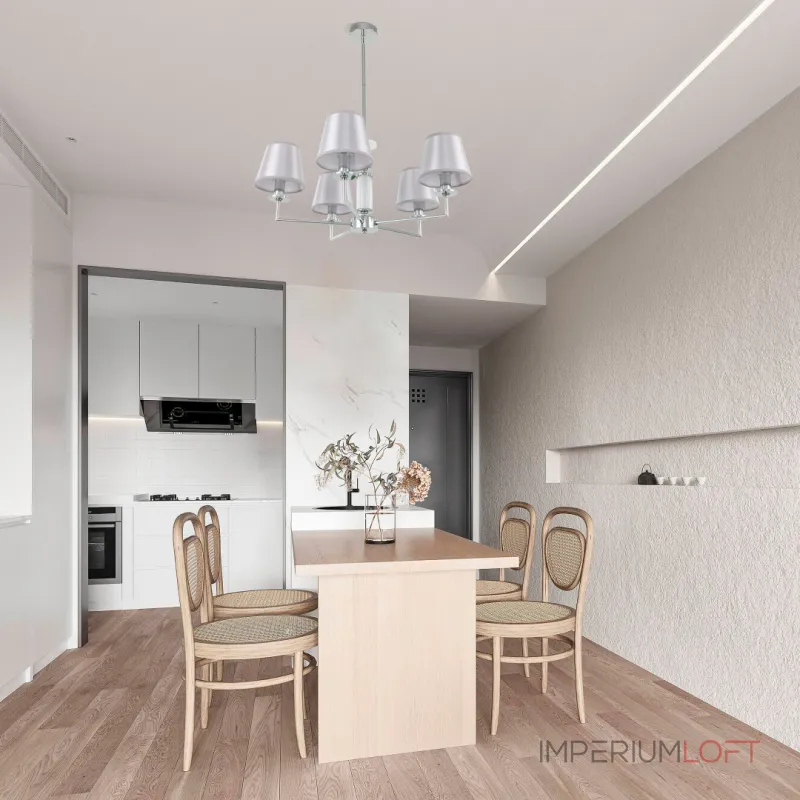 Люстра на штанге Arte Milano AM344401 344401/5 CR Люстра на штанге Arte Milano AM344401 344401/5 CR