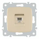 Розетка телефонная, RJ11 205.51-1.shampan от ImperiumLoft