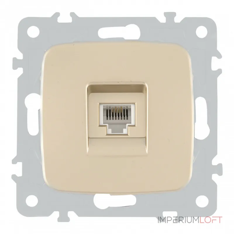 Розетка телефонная, RJ11 205.51-1.shampan от ImperiumLoft Розетка телефонная, RJ11 205.51-1.shampan от ImperiumLoft