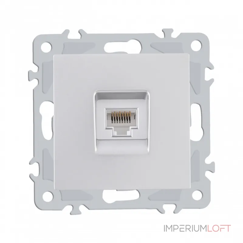 Розетка интернет, RJ45 206.45-1.silver от ImperiumLoft Розетка интернет, RJ45 206.45-1.silver от ImperiumLoft