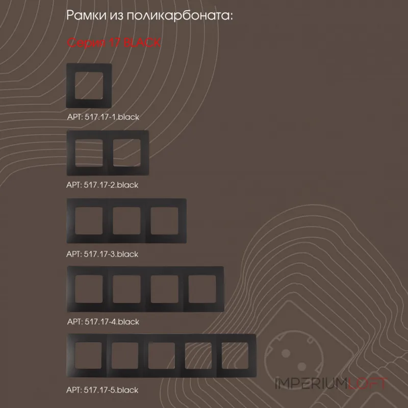 Розетка TV 217.43-1.black от ImperiumLoft Розетка TV 217.43-1.black от ImperiumLoft