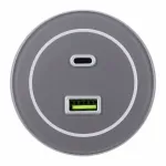 Трековая розетка, 3.1A 250V 399732TS/USB-Type-C Grey от ImperiumLoft