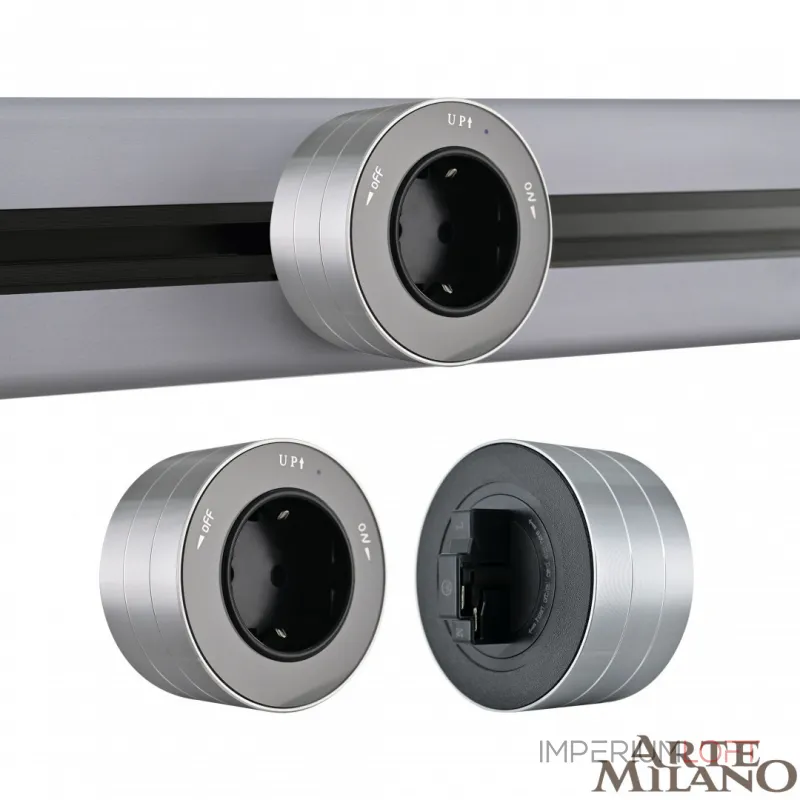 Трековая розетка, 16A 250V 380011TS/ES Grey от ImperiumLoft Трековая розетка, 16A 250V 380011TS/ES Grey от ImperiumLoft