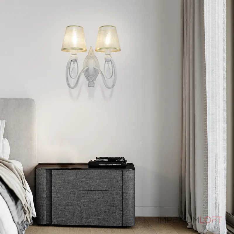 Бра Arte Milano AM347203 347203/2W WT+G от ImperiumLoft Бра Arte Milano AM347203 347203/2W WT+G от ImperiumLoft