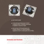 Розетка интернет RJ45 203.45-1.shampan от ImperiumLoft