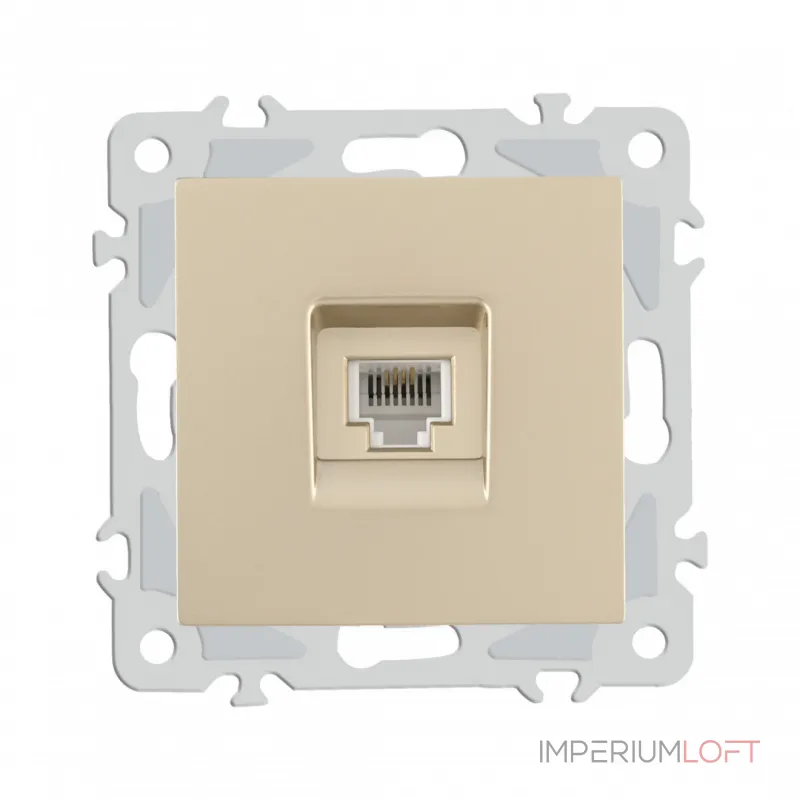 Розетка телефонная, RJ11 206.51-1.shampan от ImperiumLoft Розетка телефонная, RJ11 206.51-1.shampan от ImperiumLoft