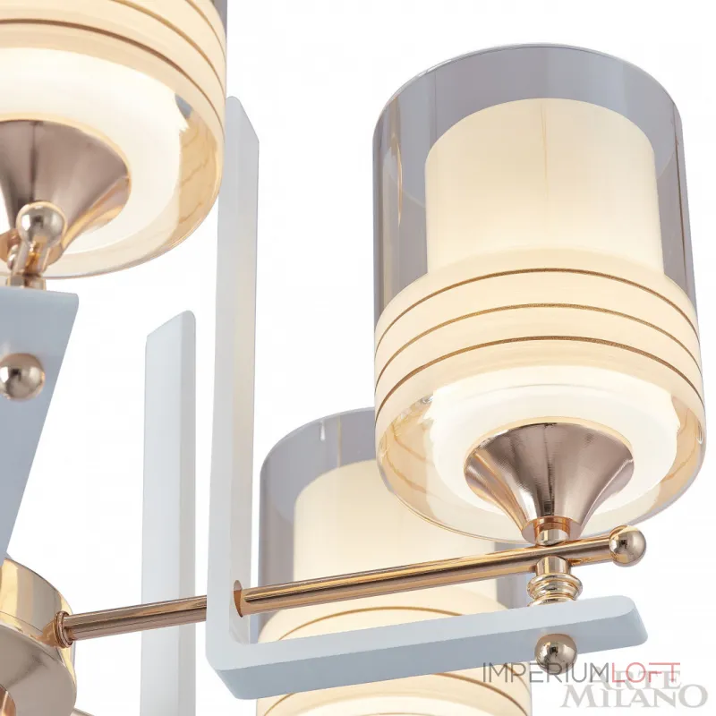 Подвесная люстра Arte Milano Florentia-6087 306087/5 Wh/Gd Подвесная люстра Arte Milano Florentia-6087 306087/5 Wh/Gd