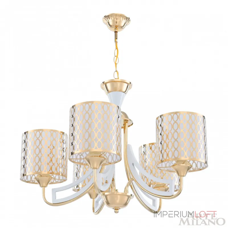 Подвесная люстра Arte Milano Florentia-3387 303387/5 Wh/Gd
